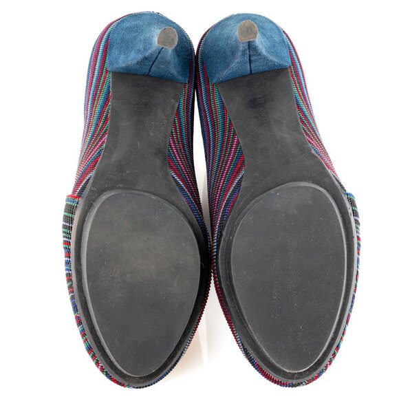 UNITED NUDE Fold HI Rainbow Stripe Slip On Bootie - Picture 8 of 8